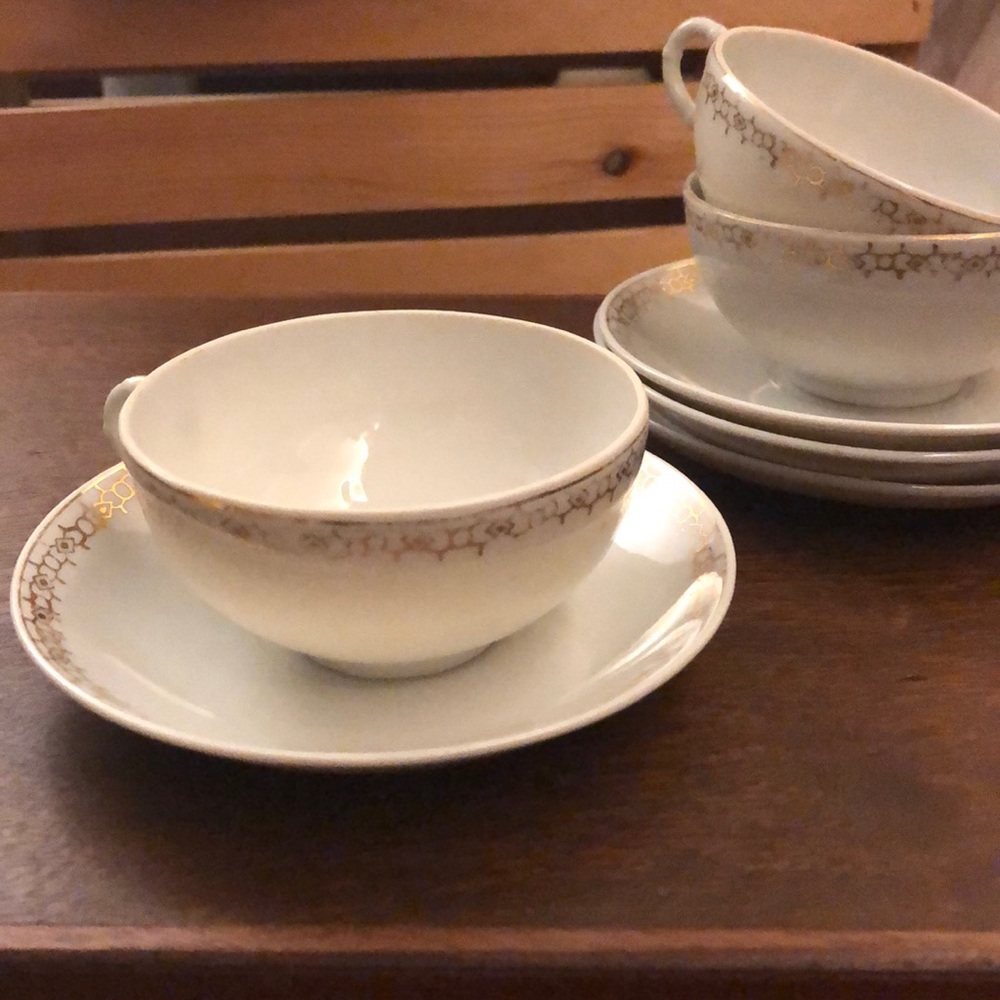 Japanese teacups and saucers